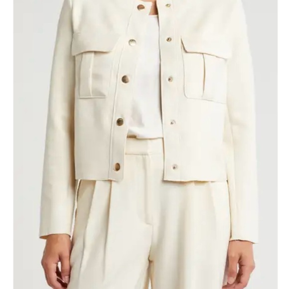 Vince Camuto Jackets & Blazers - Vince Camuto Beige Blazer with Gold Buttons